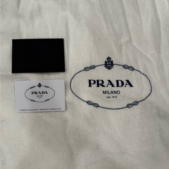 PRADA logo tote terry cloth black - Picture 3 of 10